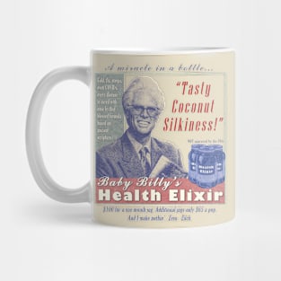 Baby Billy's Health Elixir Vintage Ad Look Design Mug